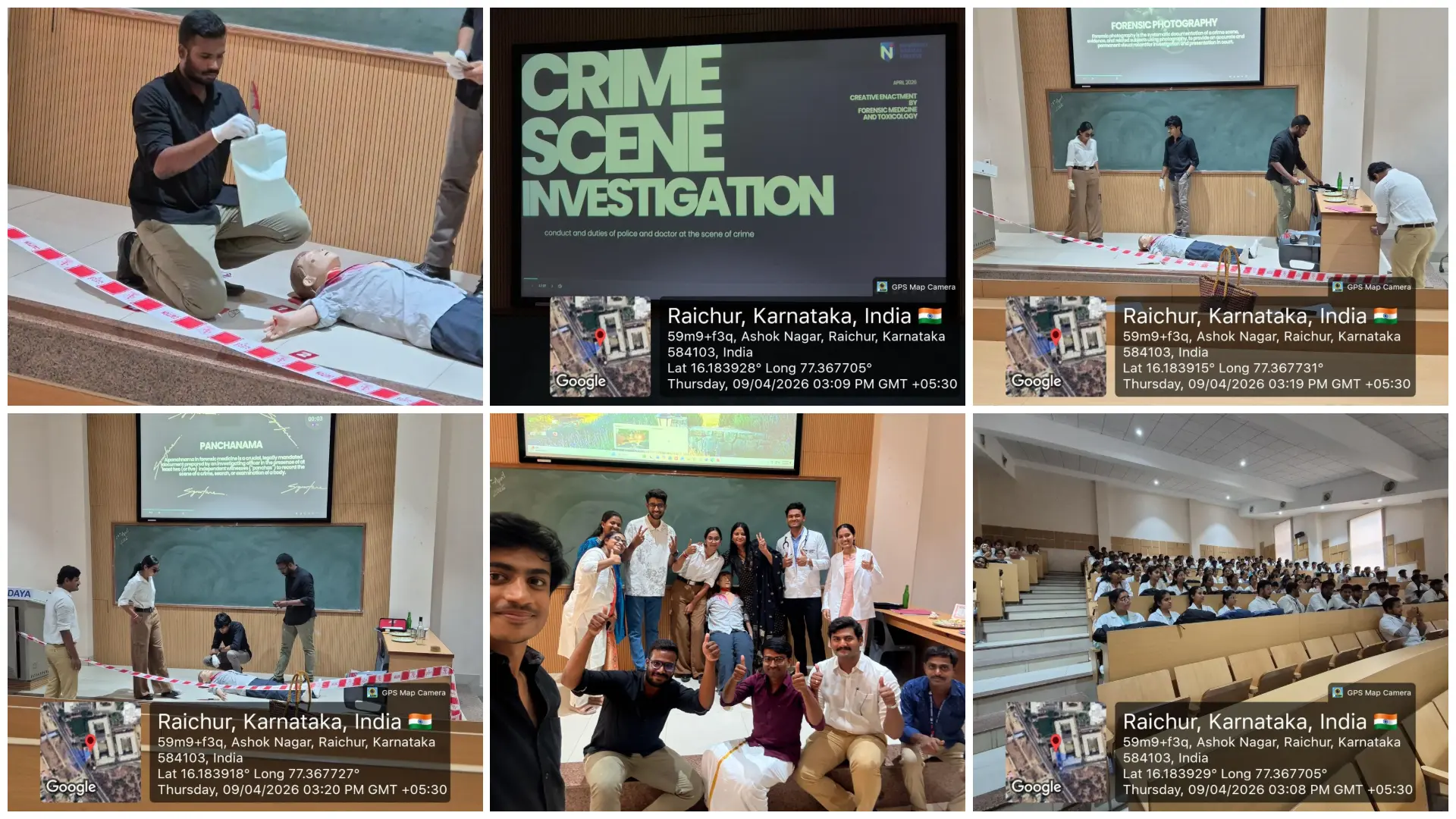 Crime Scene Investigation Enactment | Navodaya Medical College 2026