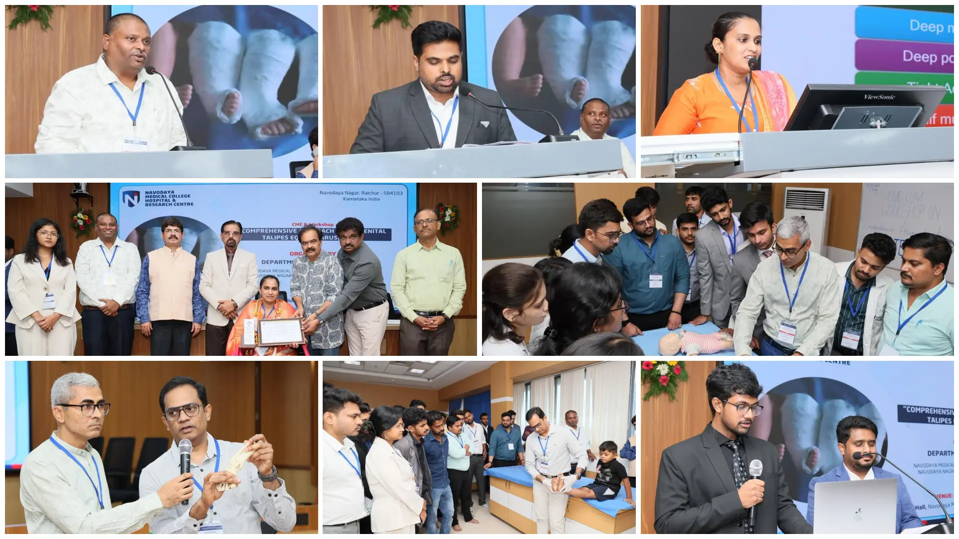 Orthopedics CME Workshop on CTEV Conducted at Navodaya Medical College